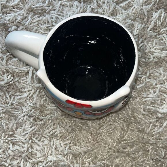 CrackerBarrel Exclusive Stoneware Colorful Day Of The Dead Owl Mug - Picture 2 of 12